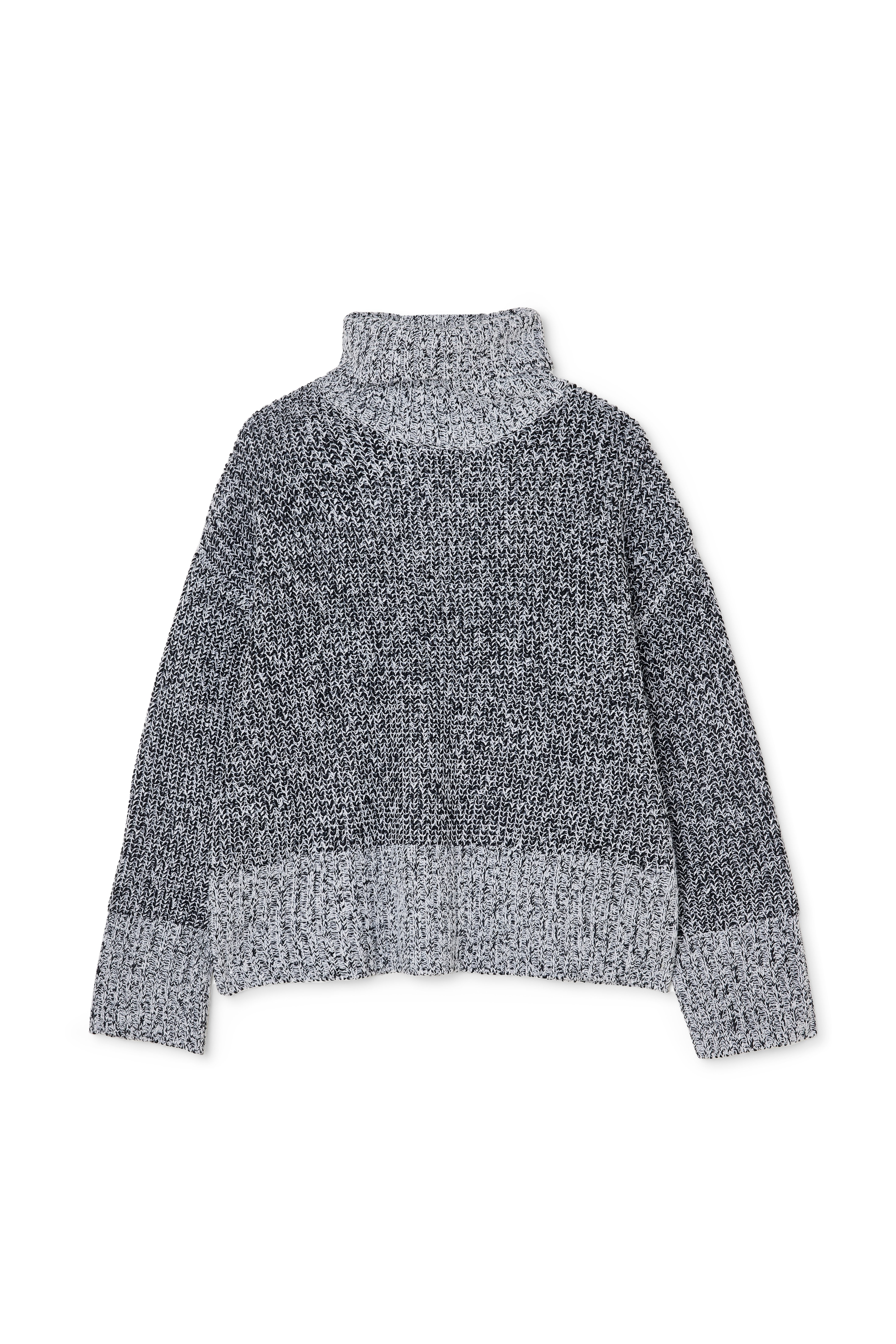 Rollkragenpullover gestrickt