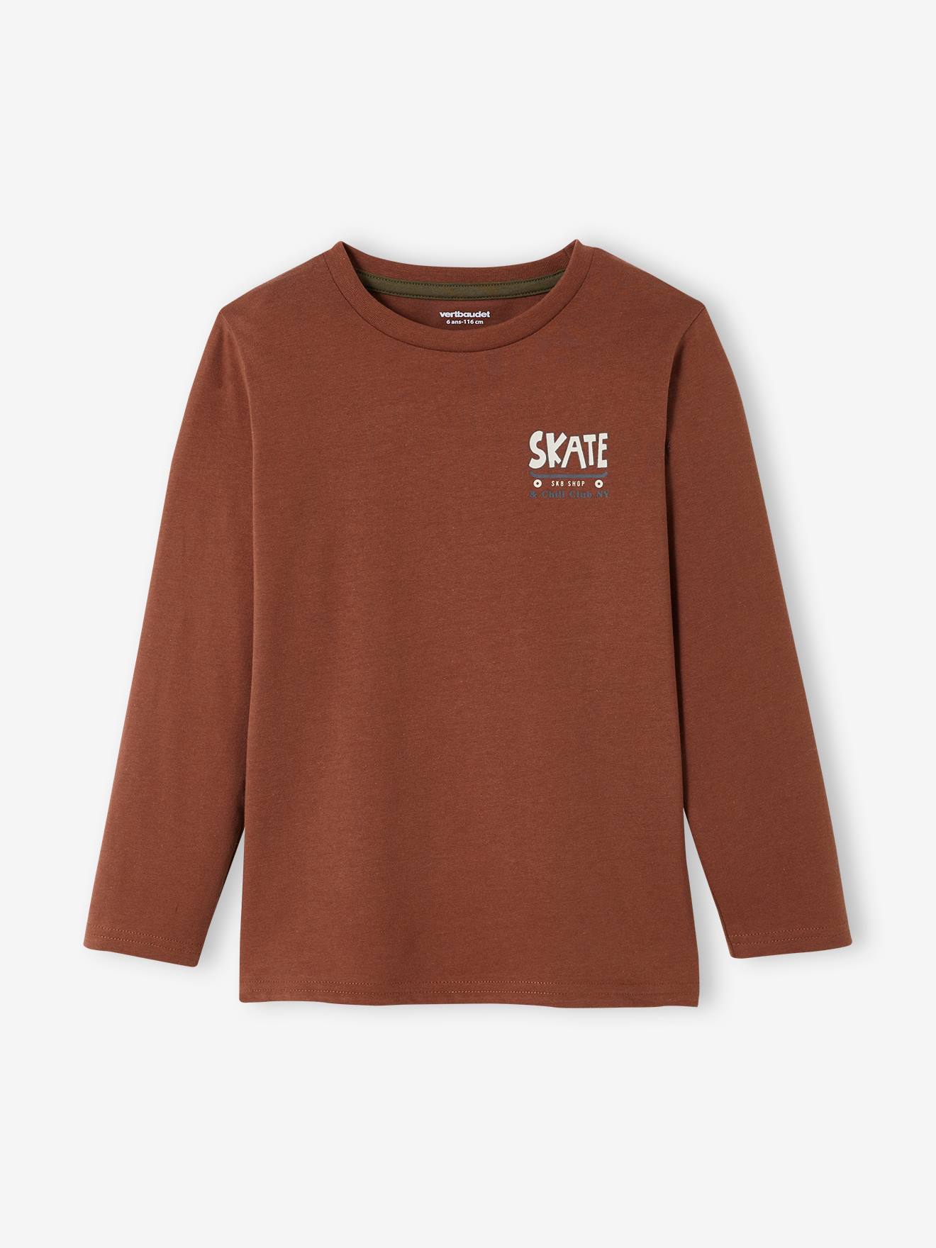 Vertbaudet 3er-Pack Jungen Langarmshirts BASIC Oeko-Tex - pack dunkelkhaki