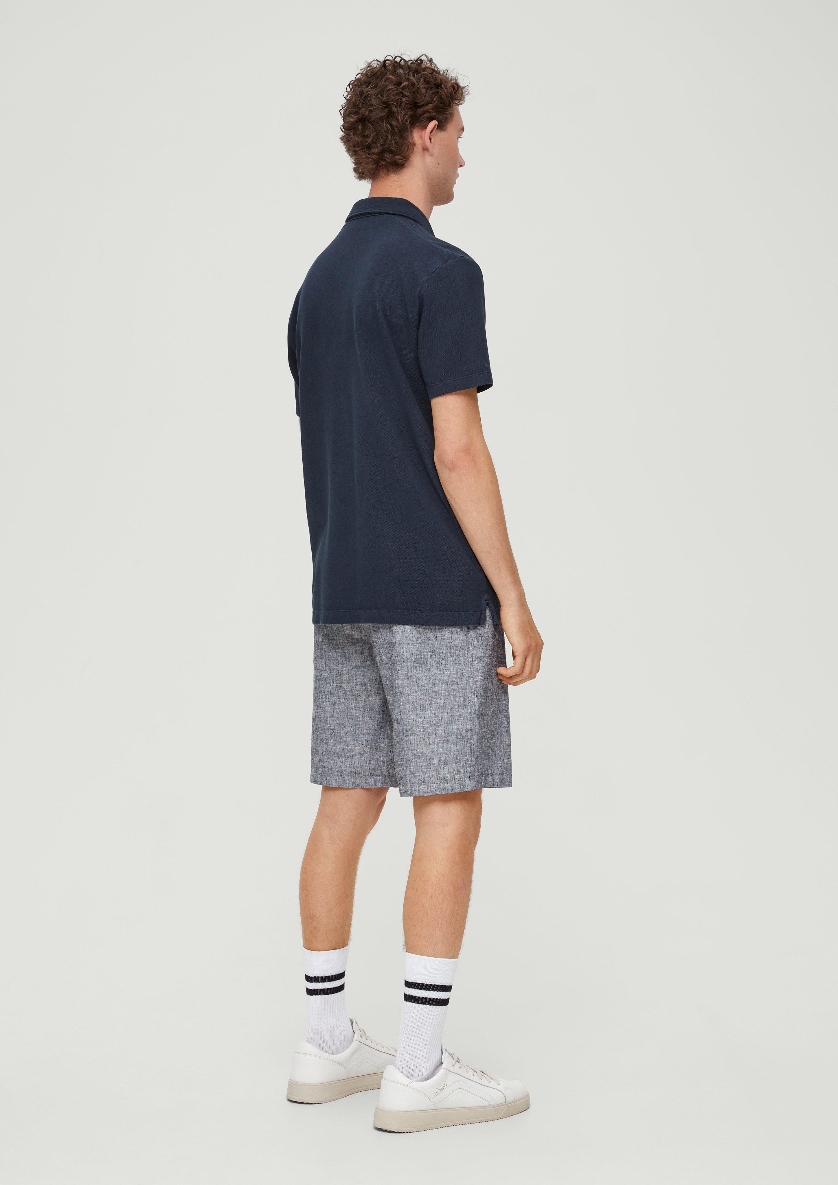 Detroit: Relaxed fit Shorts aus Leinenmix  2132056-5955