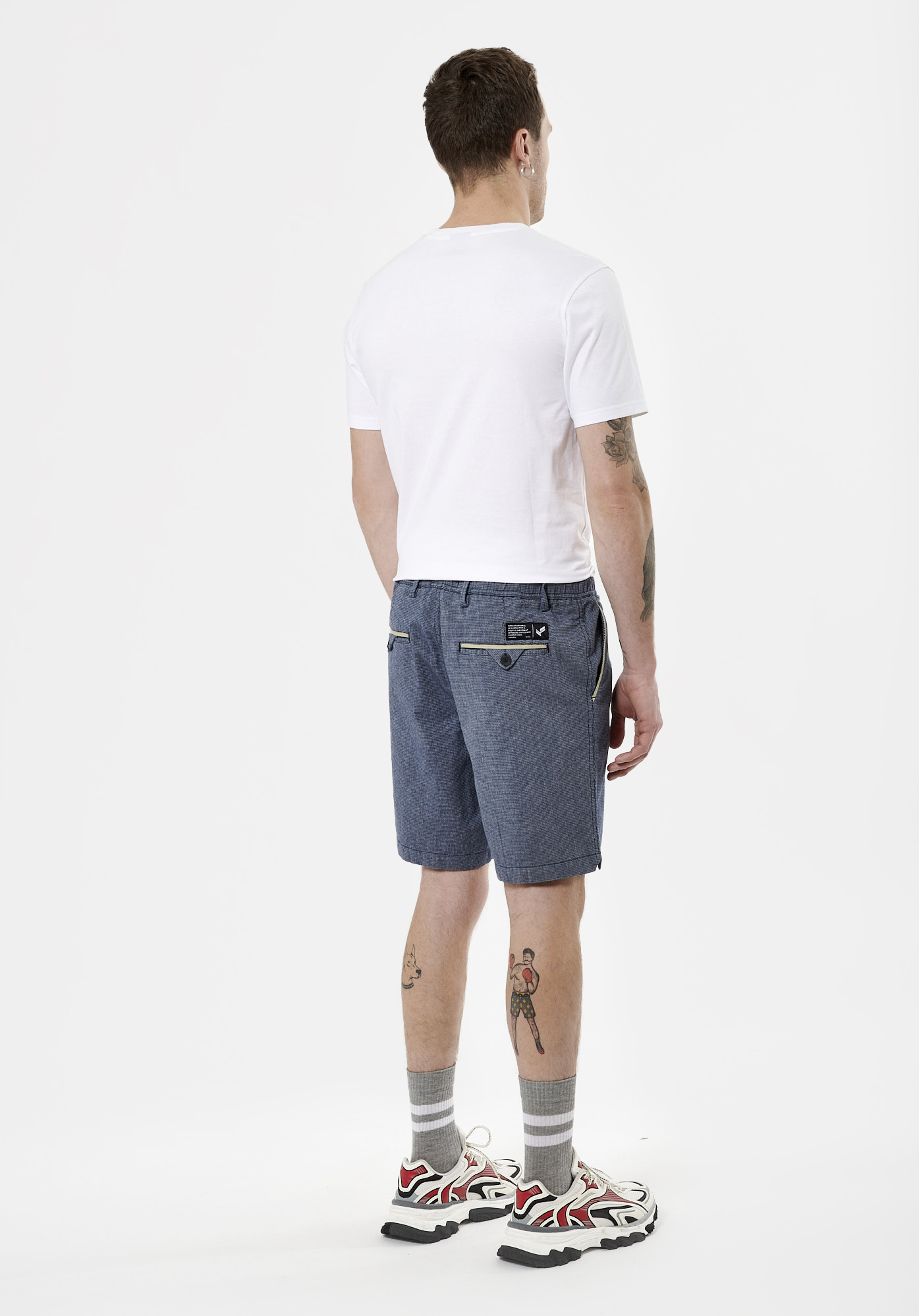 MAORI  Short confort bleu Homme