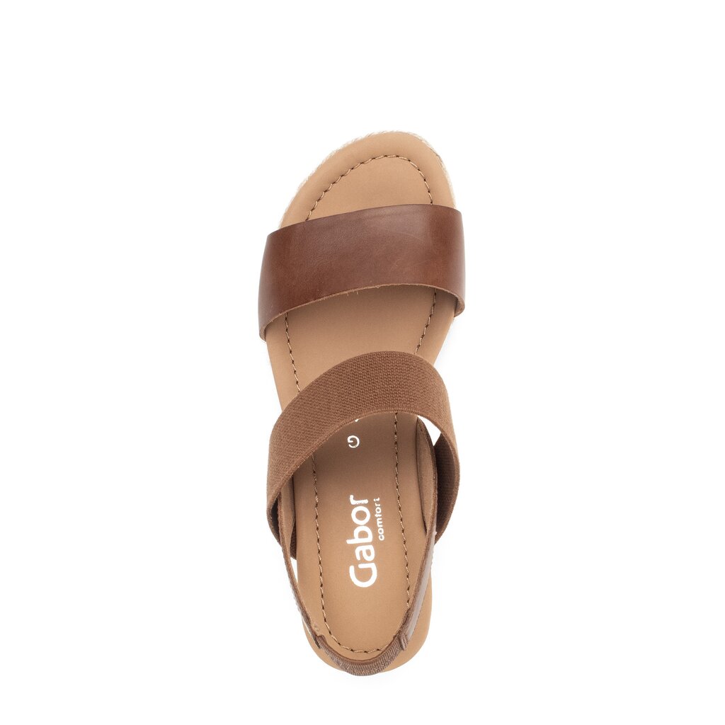 Gabor comfort Keilsandalette braun