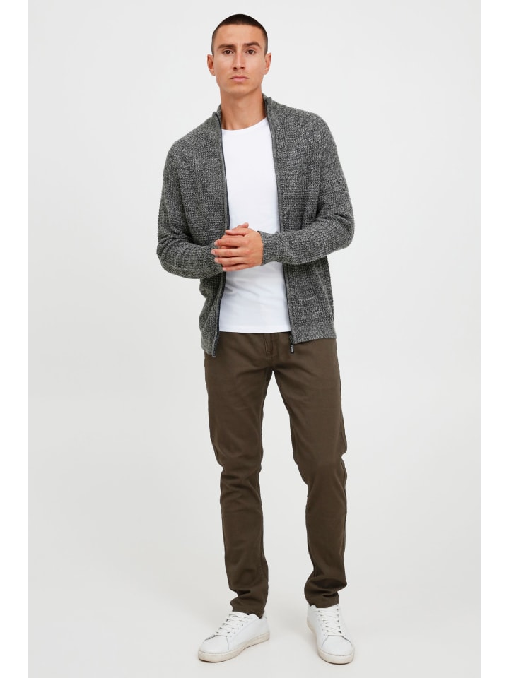 BLEND Strickjacke BHCarmelo 20713969 ME Strickjacke mit Stehkragen in Grau günstig kaufen