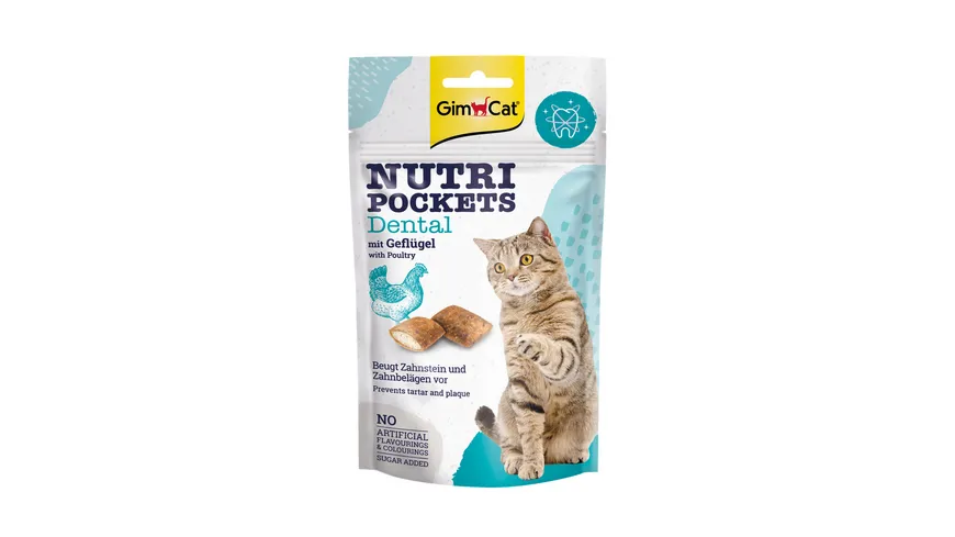 GimCat Nutri Pockets Katzensnack Dental 60 g