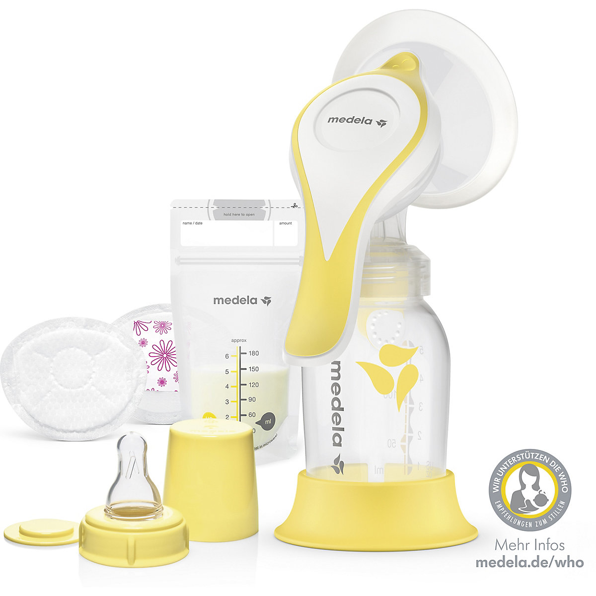 Hand-Milchpumpe Set Harmony Flex