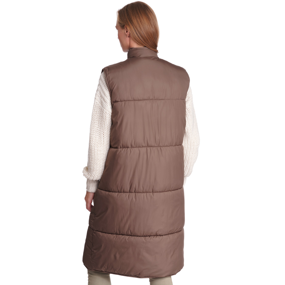 Damen Steppweste im Long-Style