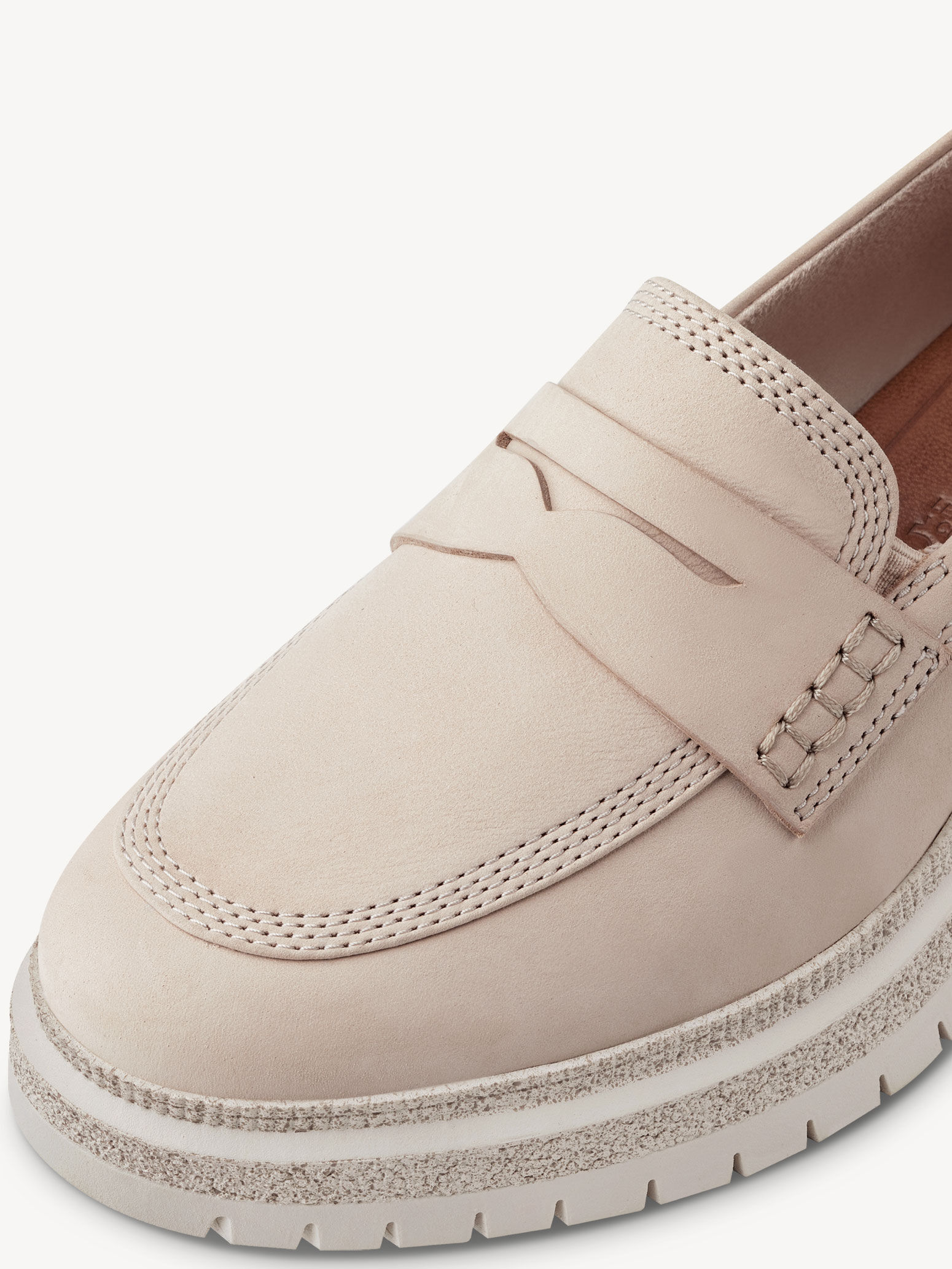Slipper en cuir - beige