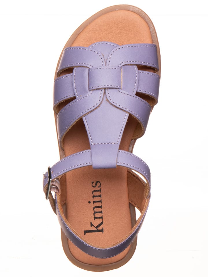 kmins Leder-Sandalen in Lila günstig kaufen