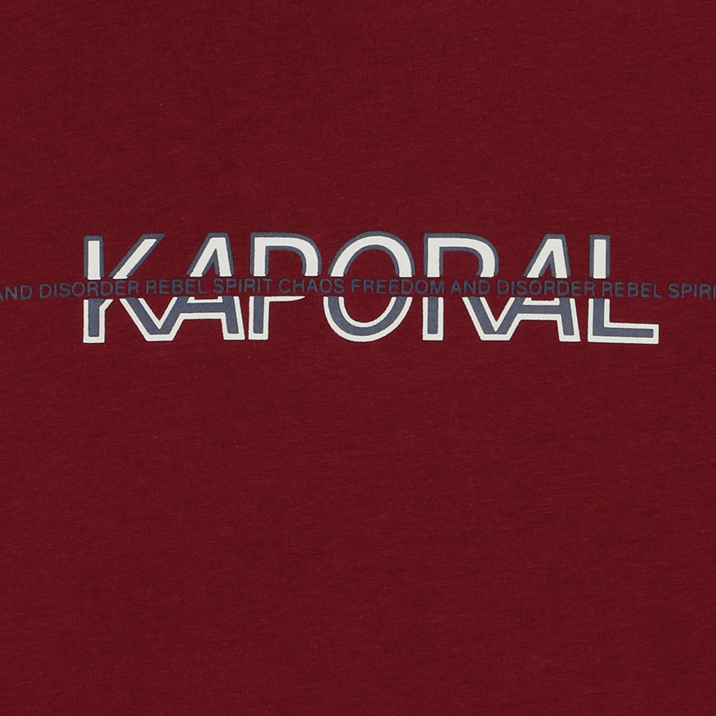 EVENY  T-shirt bordeaux garçon 100% coton