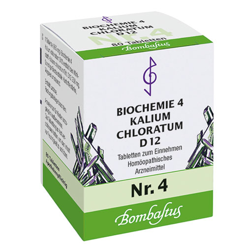 BIOCHEMIE 4 Kalium chloratum D 6 Tabletten  80 St  Tabletten