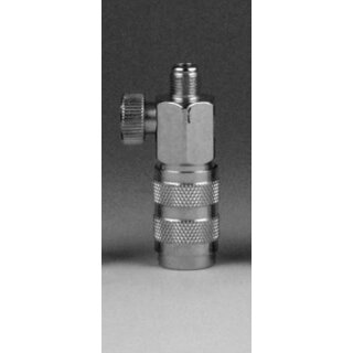 Schnellkupplung NW 2,7mm, regulierbar, mit M5 X 0,45 AG, z.B. für BADGER/REVELL