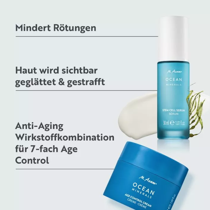 OCEAN MINERALS Age Control 24h Gesichtscreme & Stammzellenserum Set