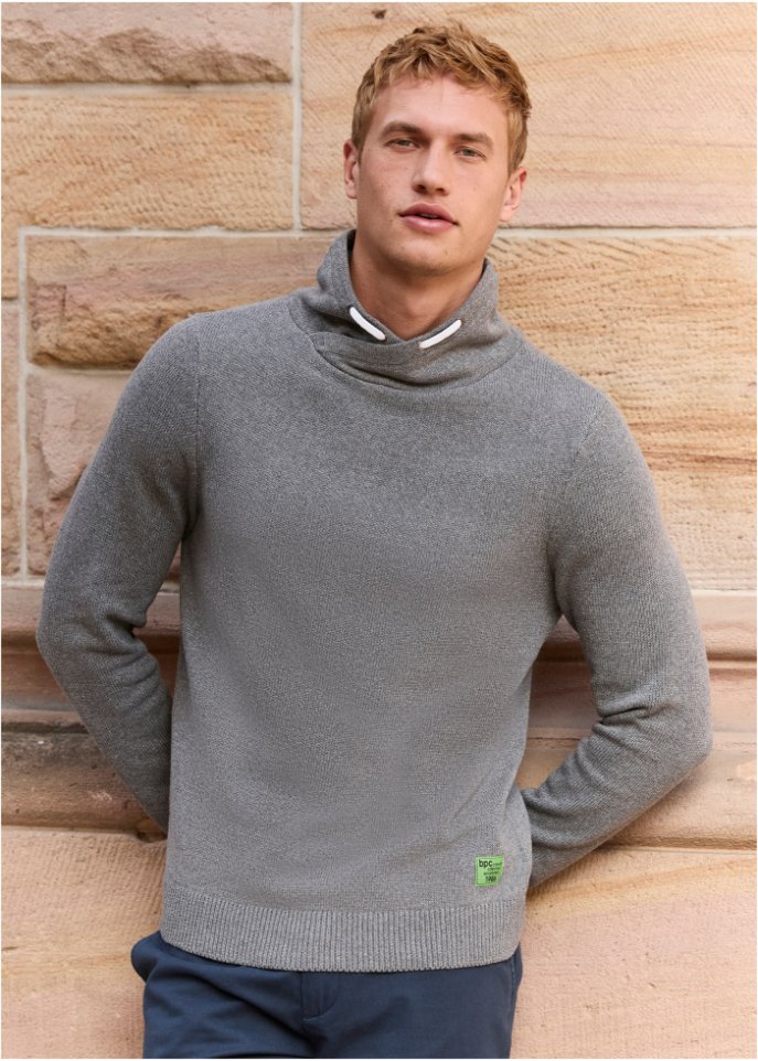 Pullover mit Schalkragen