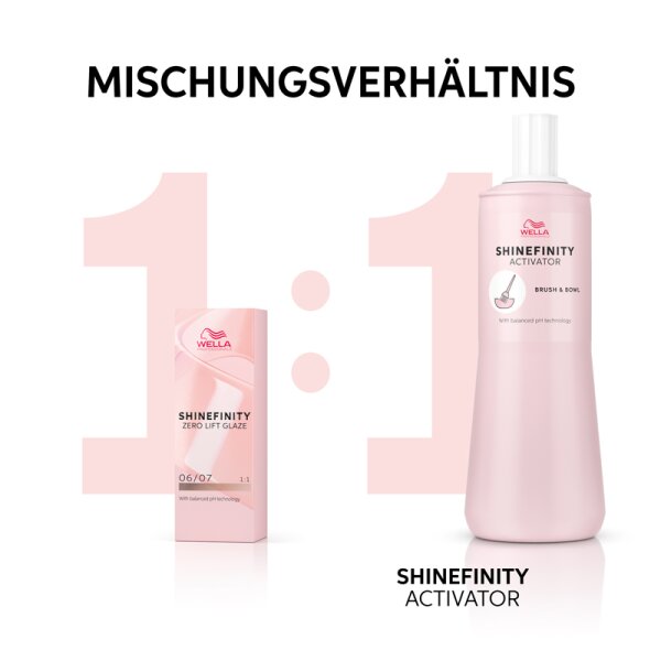 Wella Professionals Shinefinity Activator Brush & Bowl 2% Entwicklerflüssigkeit