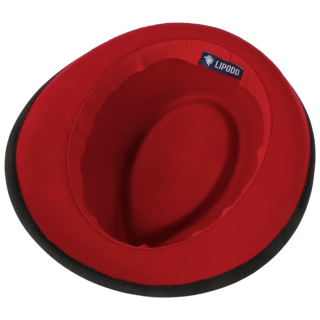 Lipodo Trilby (1-St) Trilby mit Ripsband, Made in Italy