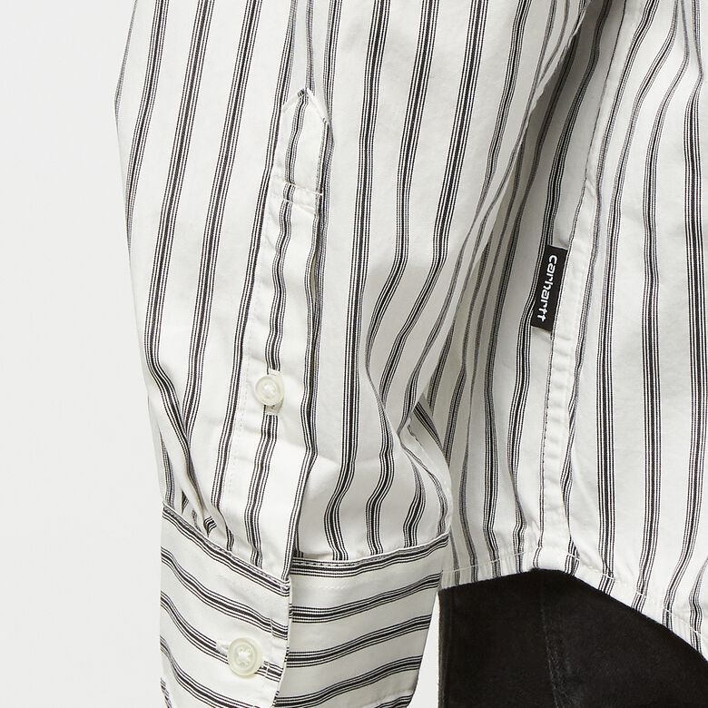 Carhartt WIP Longsleeve Ligety Shirt Cotton Poplin wax/ black