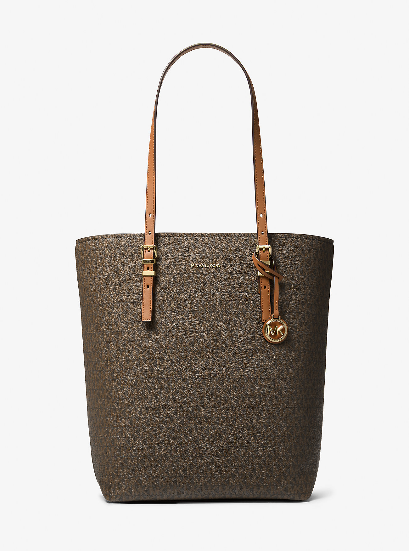 Quinn Large Signature Logo Tote Bag - BRN/ACORN