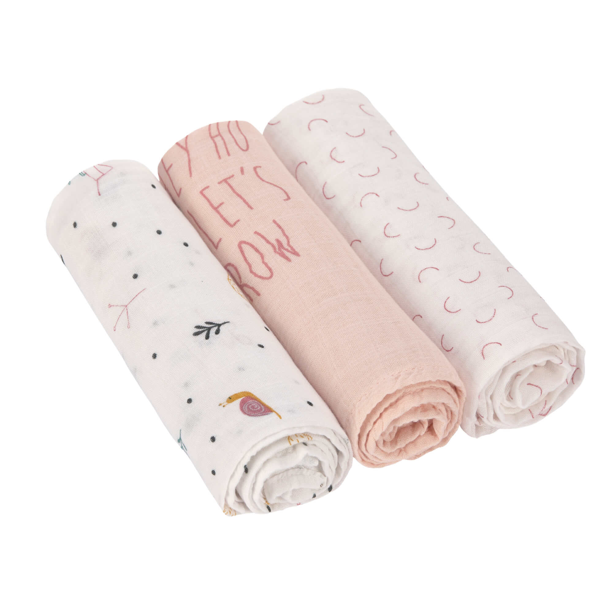 Mulltücher (3 Stk) - Heavenly Soft Swaddle L, Garden Explorer Schnecke