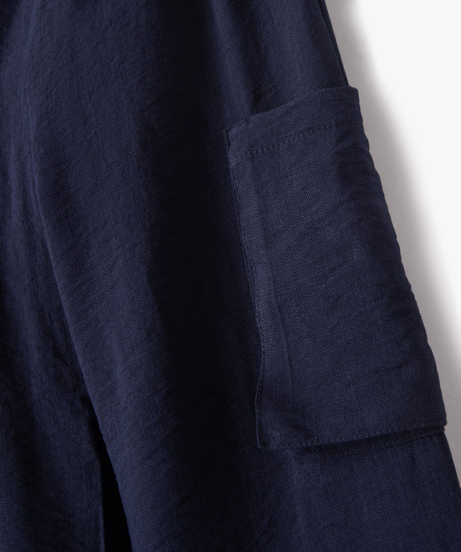 Pantalon large avec poches sur les cuisses fille marine | GEMO