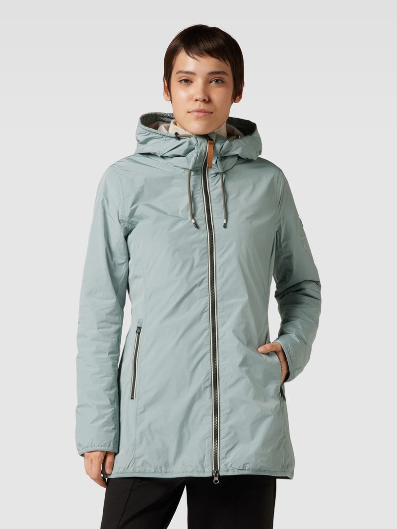 Parka mit Zweiwege-Reißverschluss in hellblau