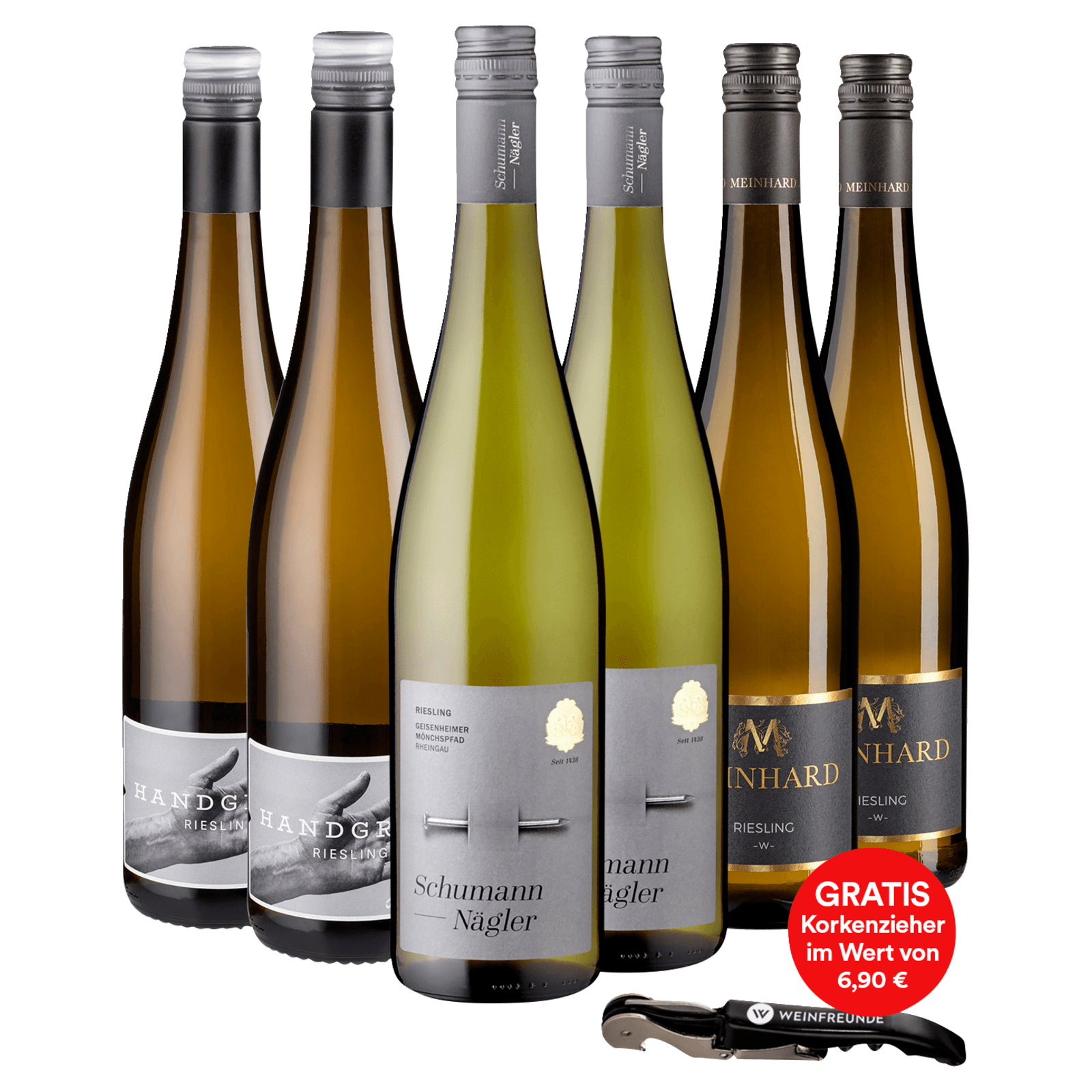 Weinset Weißwein Riesling Topseller, 3er Set, 6x0,75l