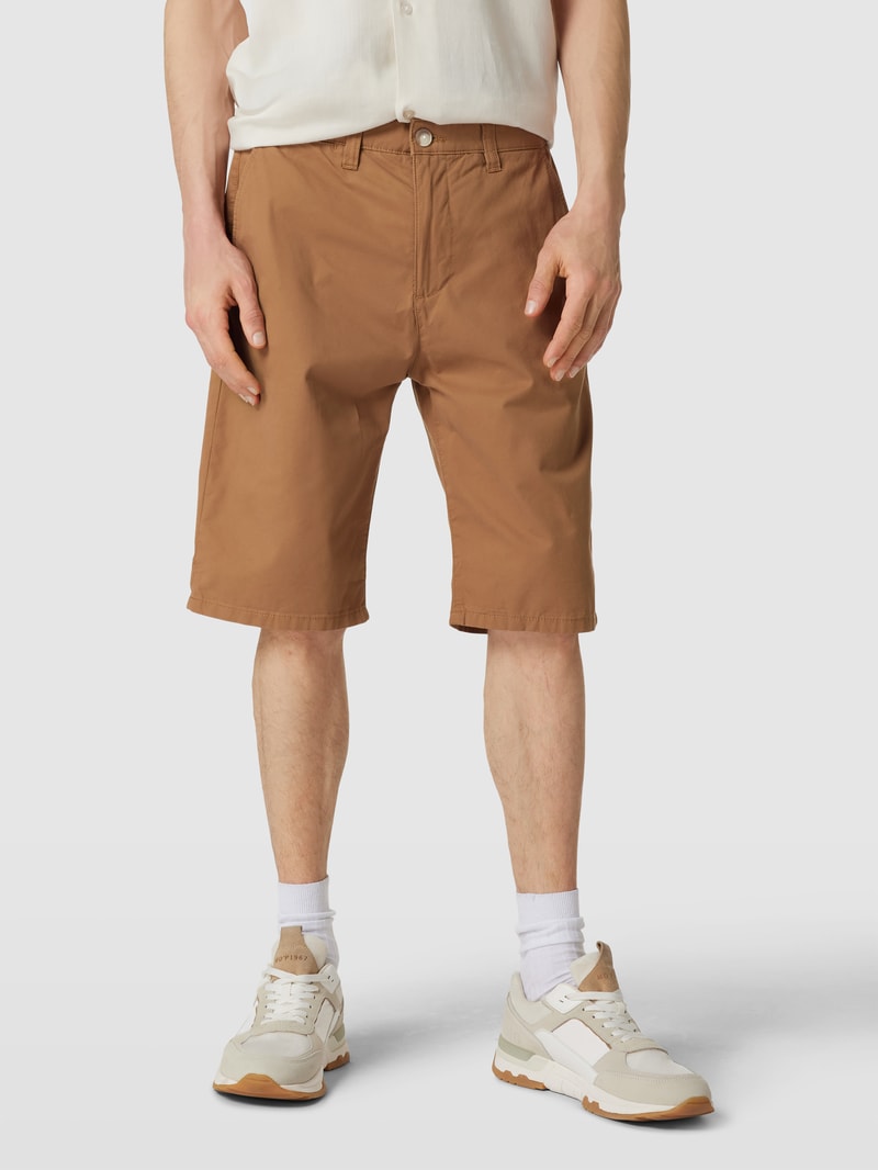 Bermudas mit seitlichen Eingrifftaschen Modell 'SUS' in camel