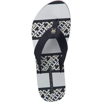 Tommy Hilfiger TH Monogram Essential Sandal in blau