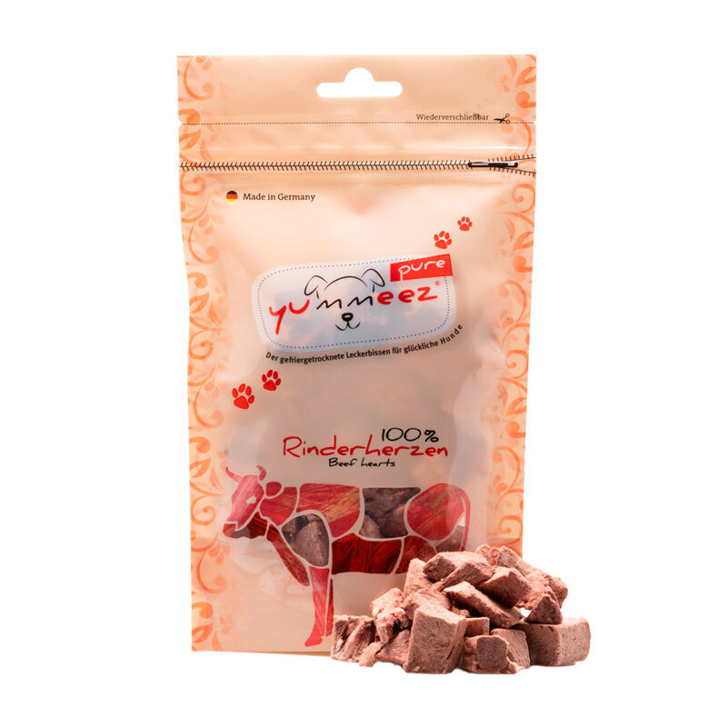 Yummeez Snacks Yummeez pure Rinderherzen gefriergetrocknet 35g