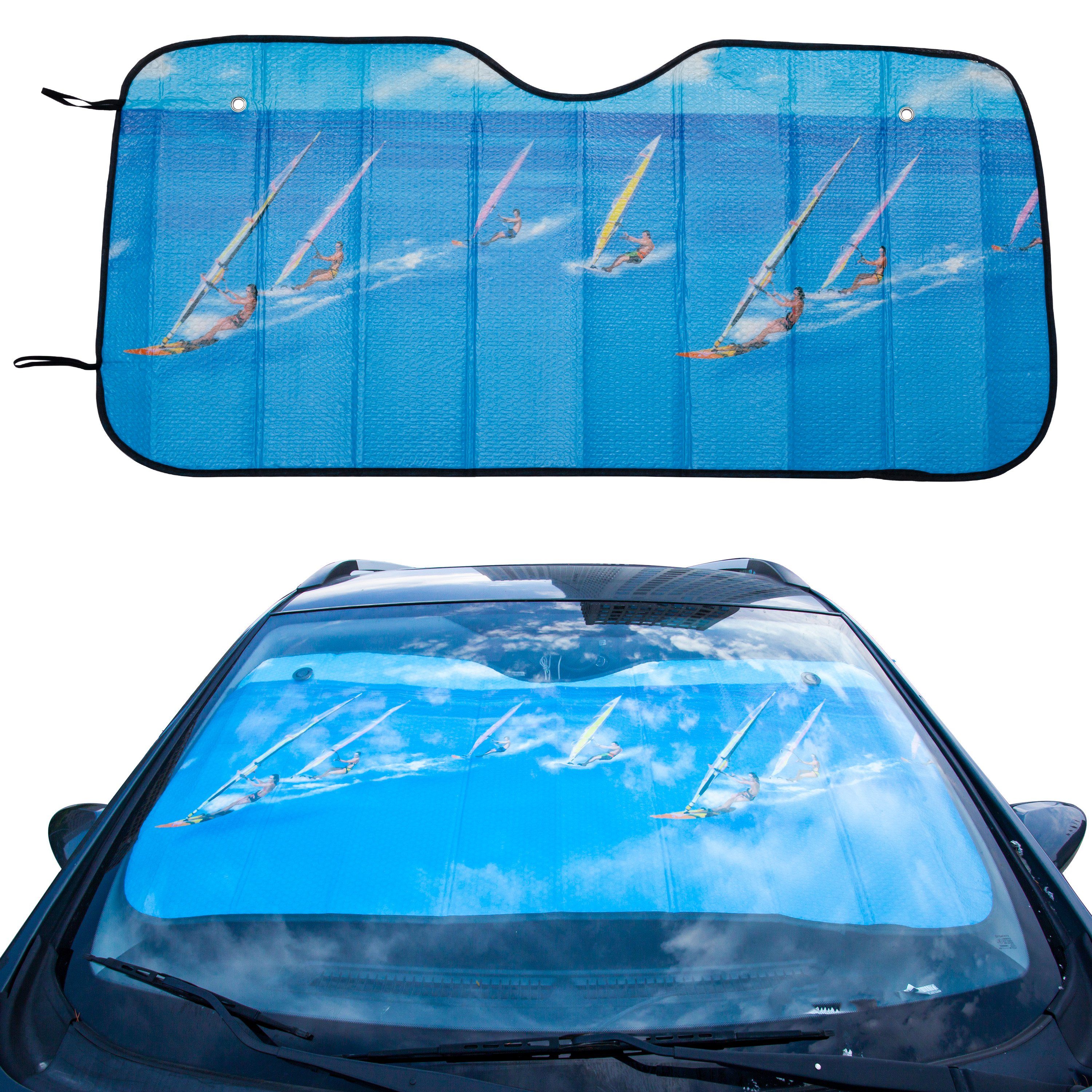 MORRENT Autosonnenschutz Frontscheibenabdeckung UV Sonnenschutz Windschutzscheibenabdeckung