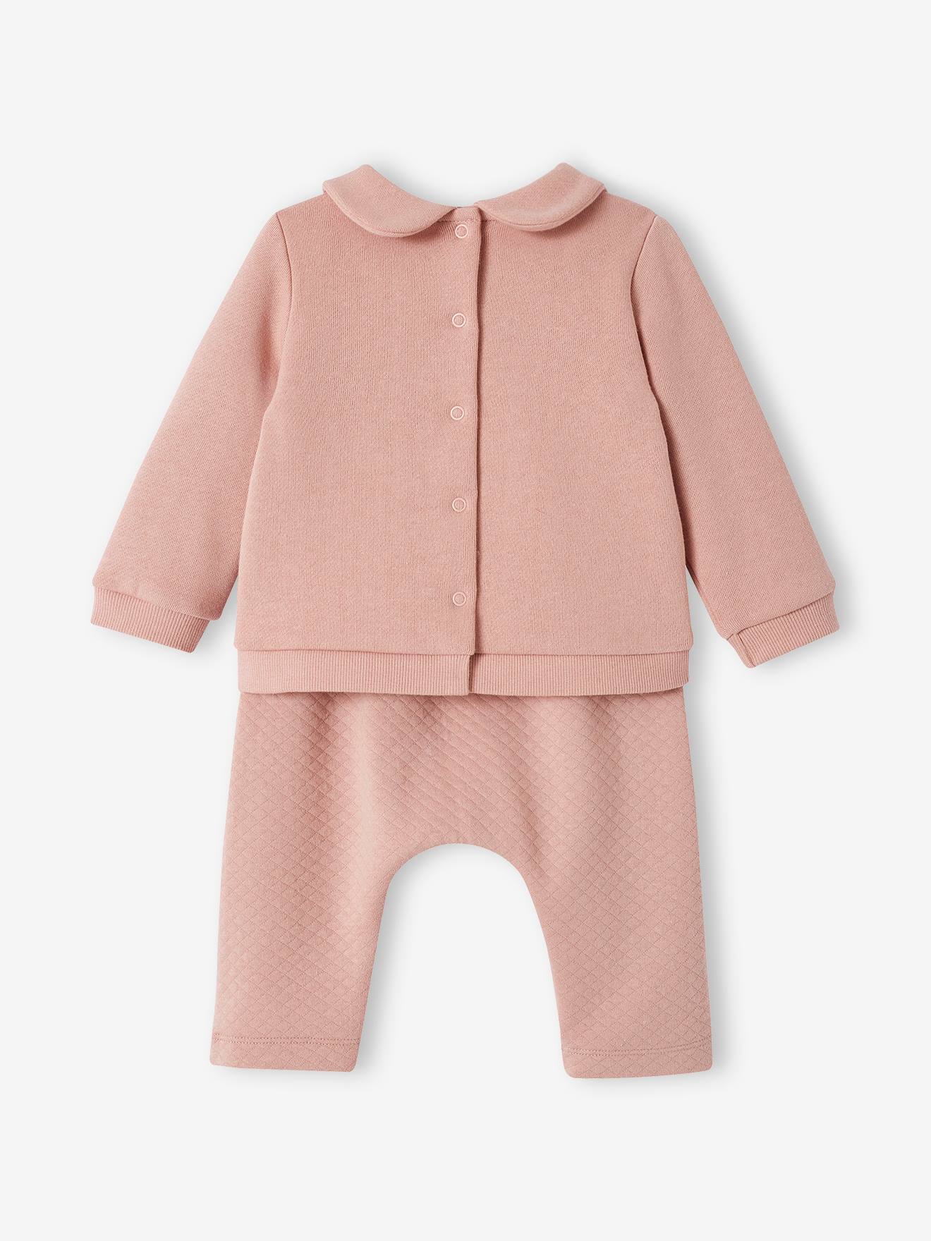 Ensemble bébé sweat et pantalon chocolat
