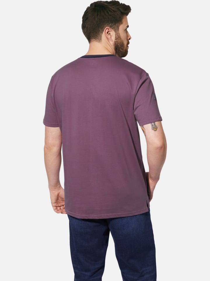 Charles Colby Doppelpack T-Shirt EARL EDELEY in lila dunkelblau günstig kaufen