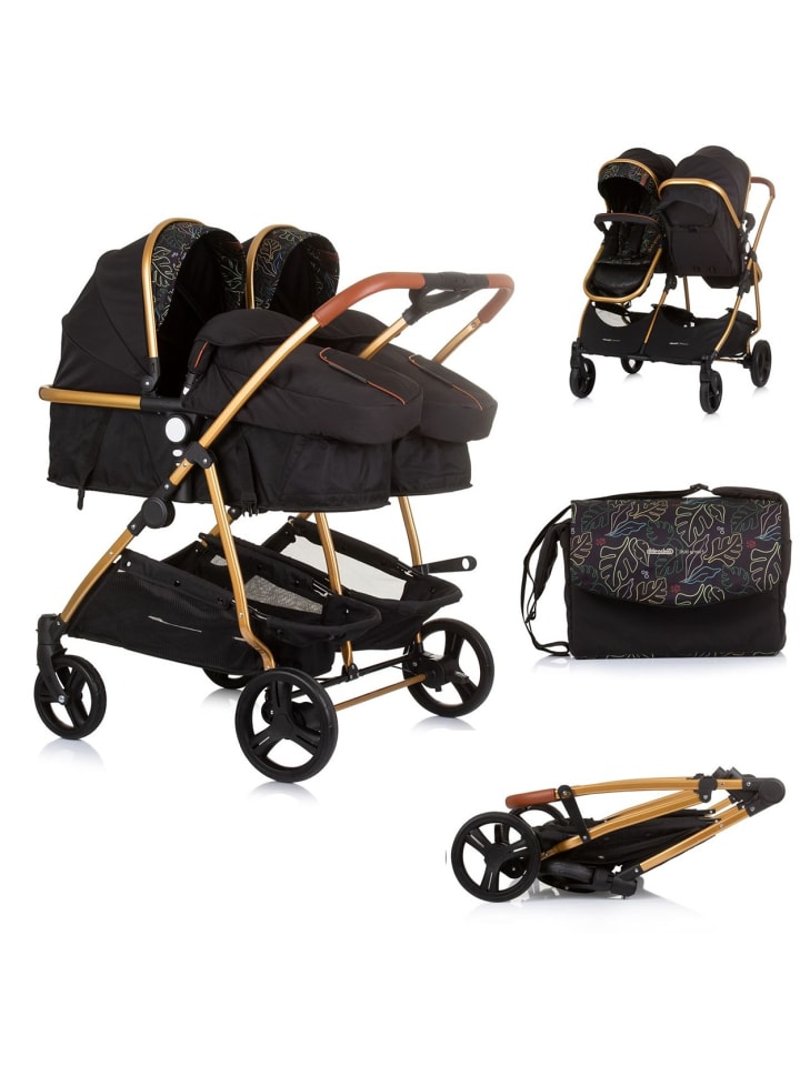 Chipolino Geschwisterkinderwagen Duo Smart in schwarz günstig kaufen onesize