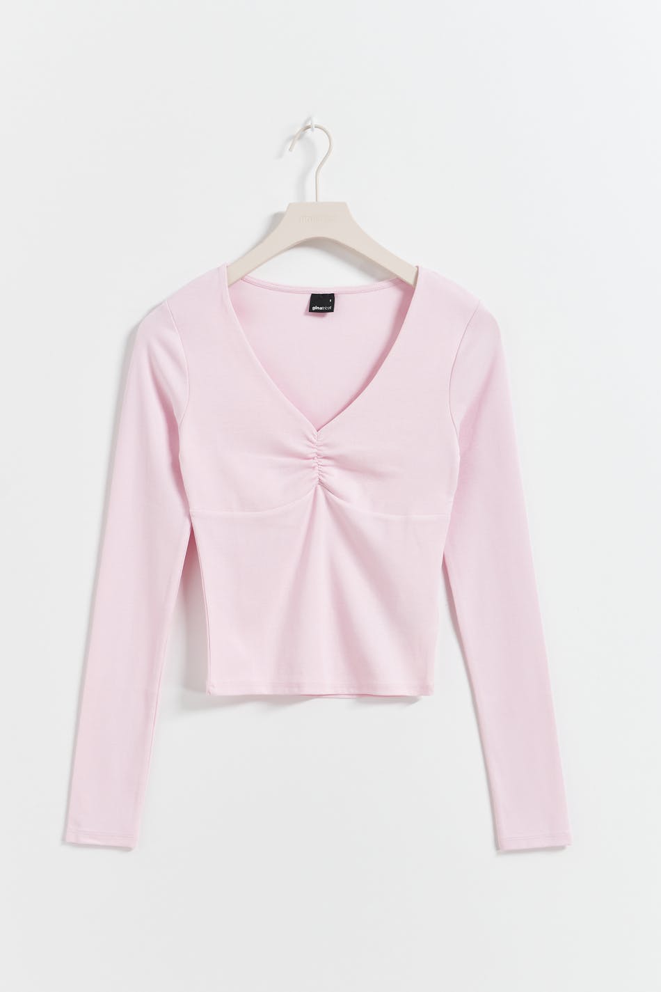 Long sleeve v-neck top