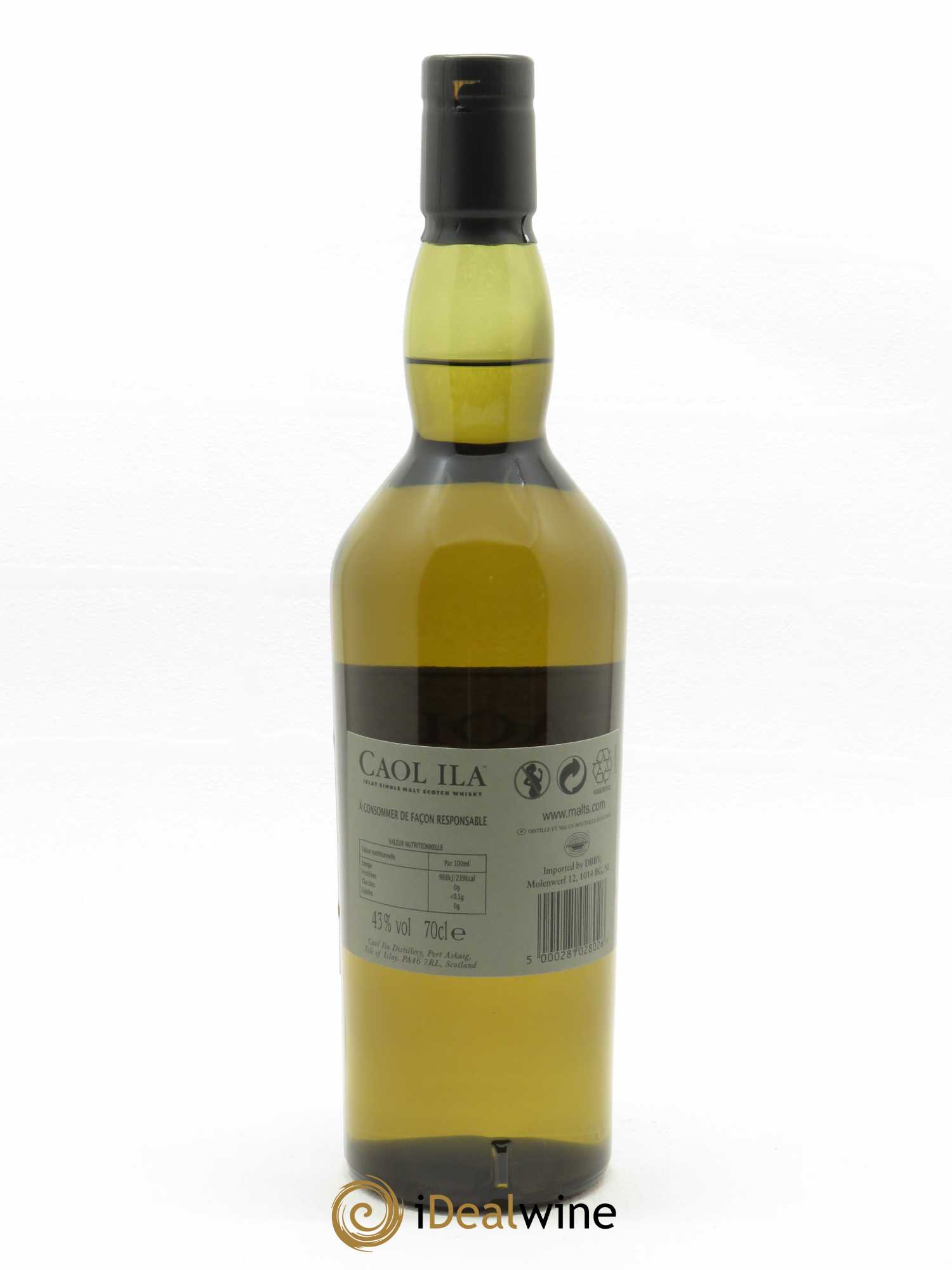 Whisky Caol Ila Single Malt Scotch Moch (70cl)  - Lot de 1 Bouteille