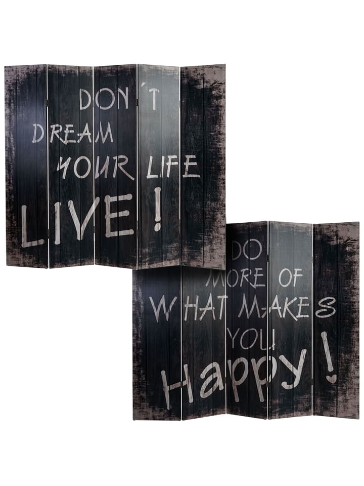 MCW Foto-Paravent im Shabby-Look, 180x200cm, Spruch günstig kaufen onesize