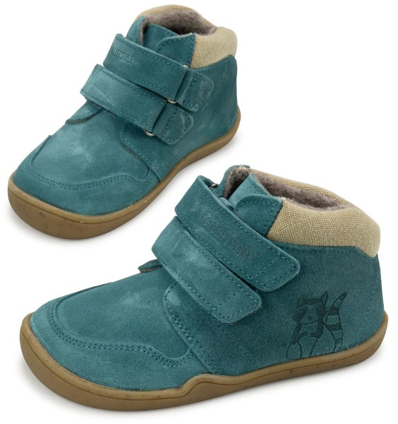 bLifestyle ~ (W) Raccoon MidCut Klett Velours Warm ~ Petrol