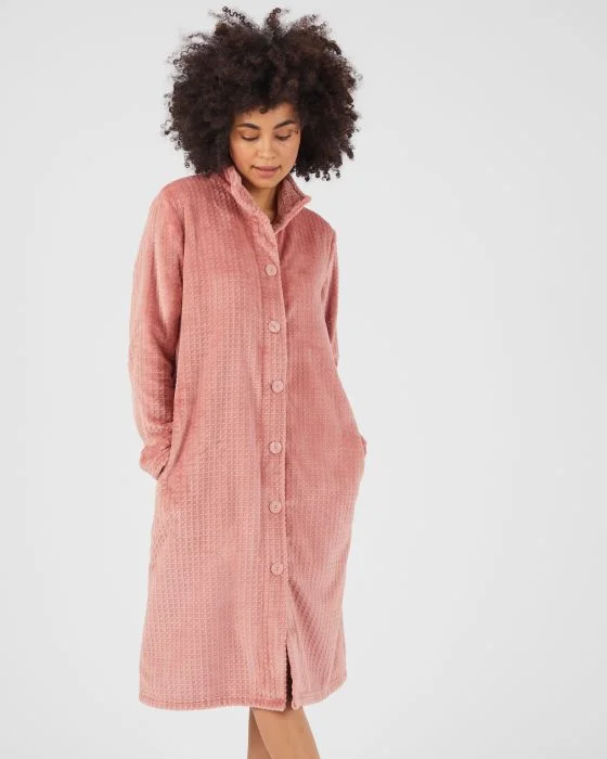 Robe de chambre boutonnée maille chaude Thermolactyl