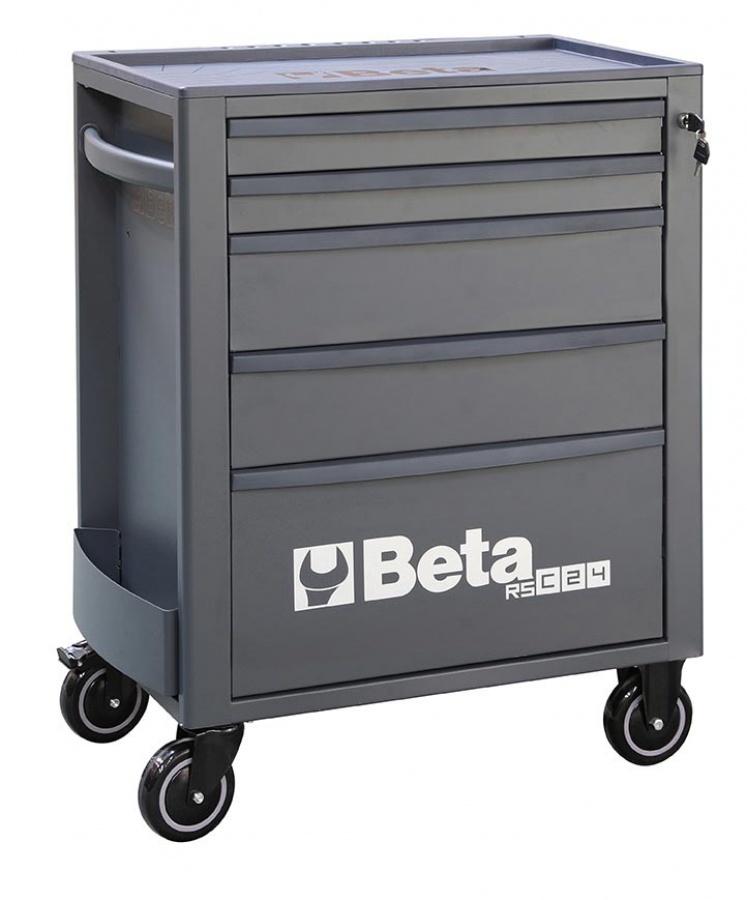 Beta 024004057 Kolica za alat, antracit siva, 5 ladica - 740x445x969 mm