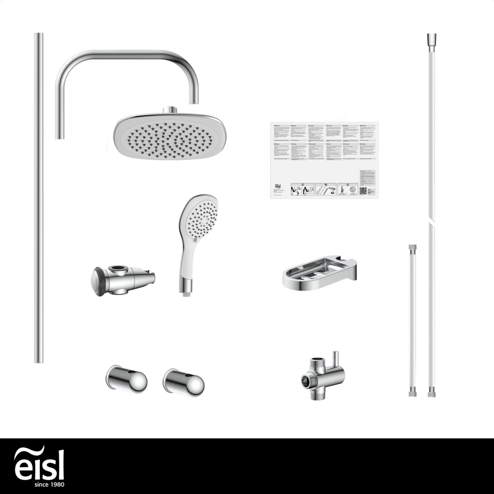 Eisl Duschset DUSCHTRAUM Chrom/Weiß