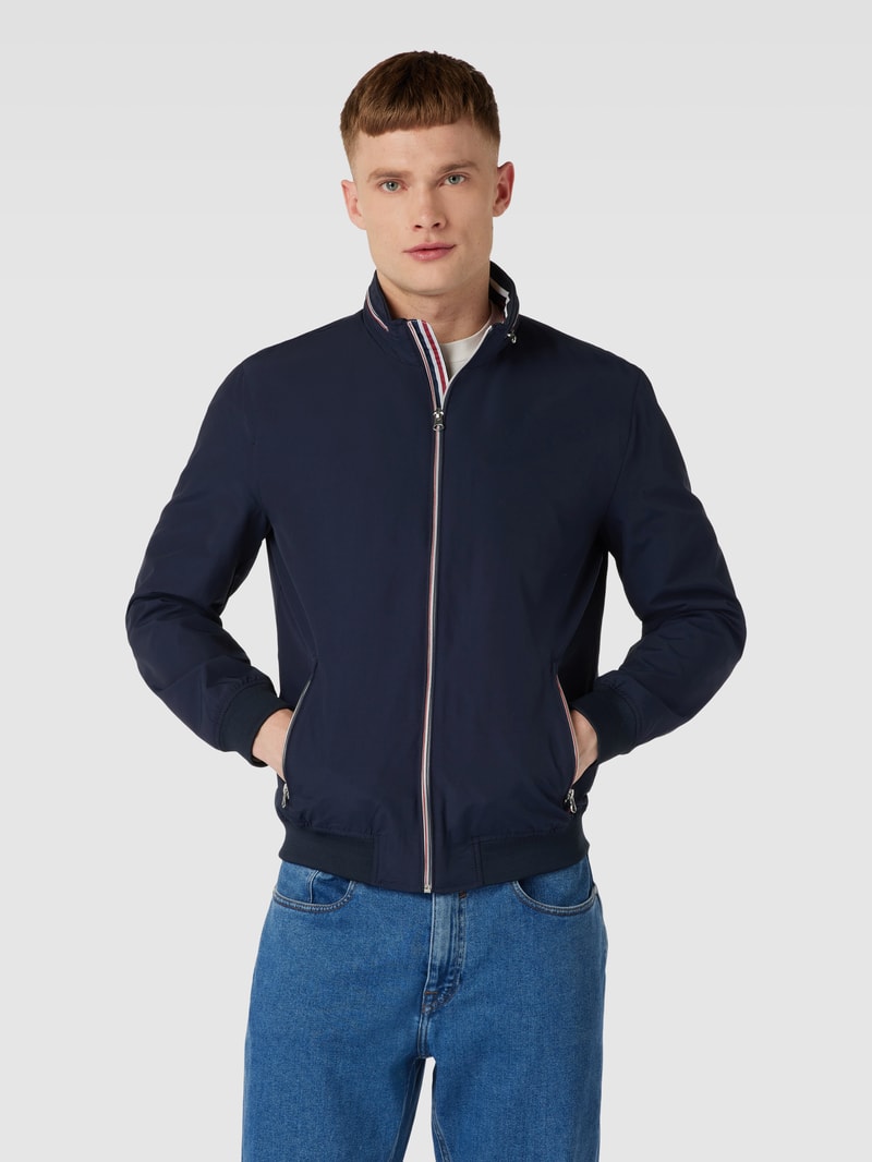 Jacke mit herausnehmbarer Kapuze in marineblau