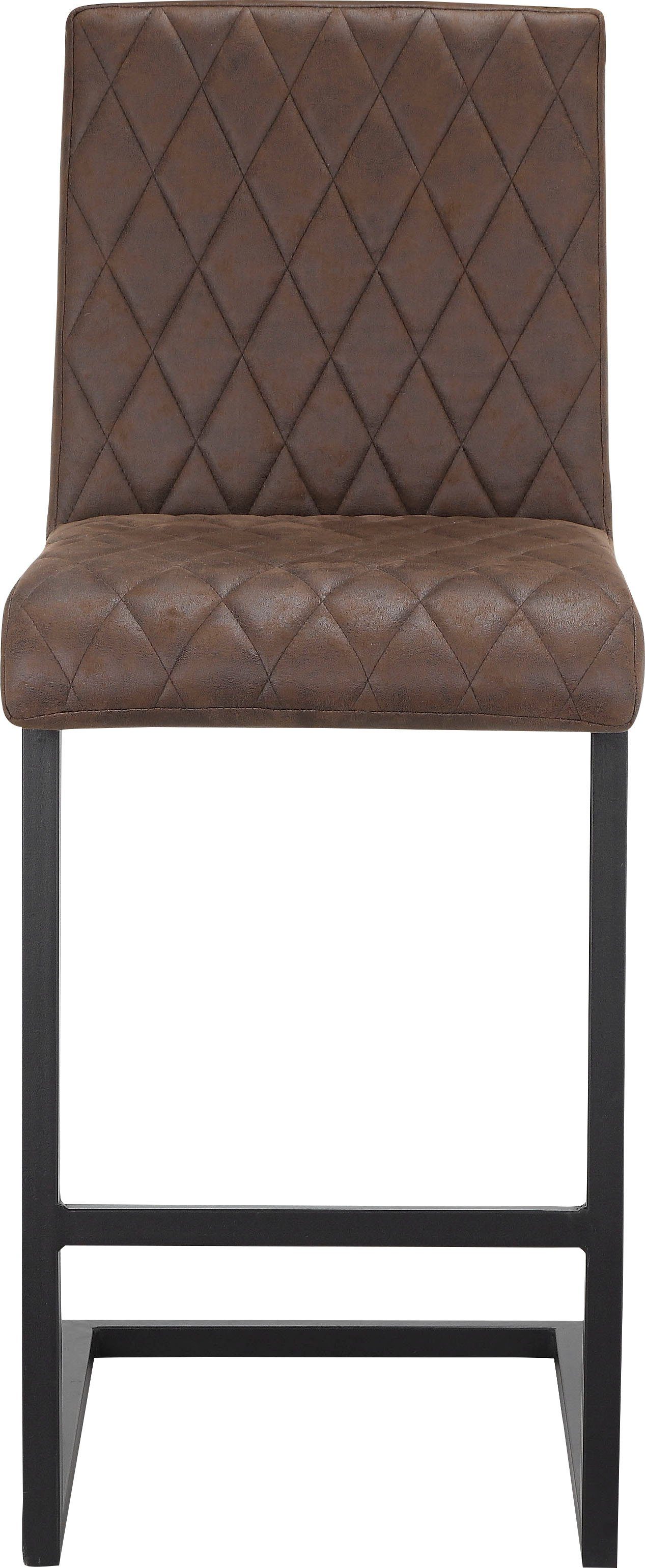 INOSIGN Bistrostuhl Janelle (2 St), Sitz und Rücken gepolstert, Nähte am Sitz und Rücken, Sitzhöhe 65 cm