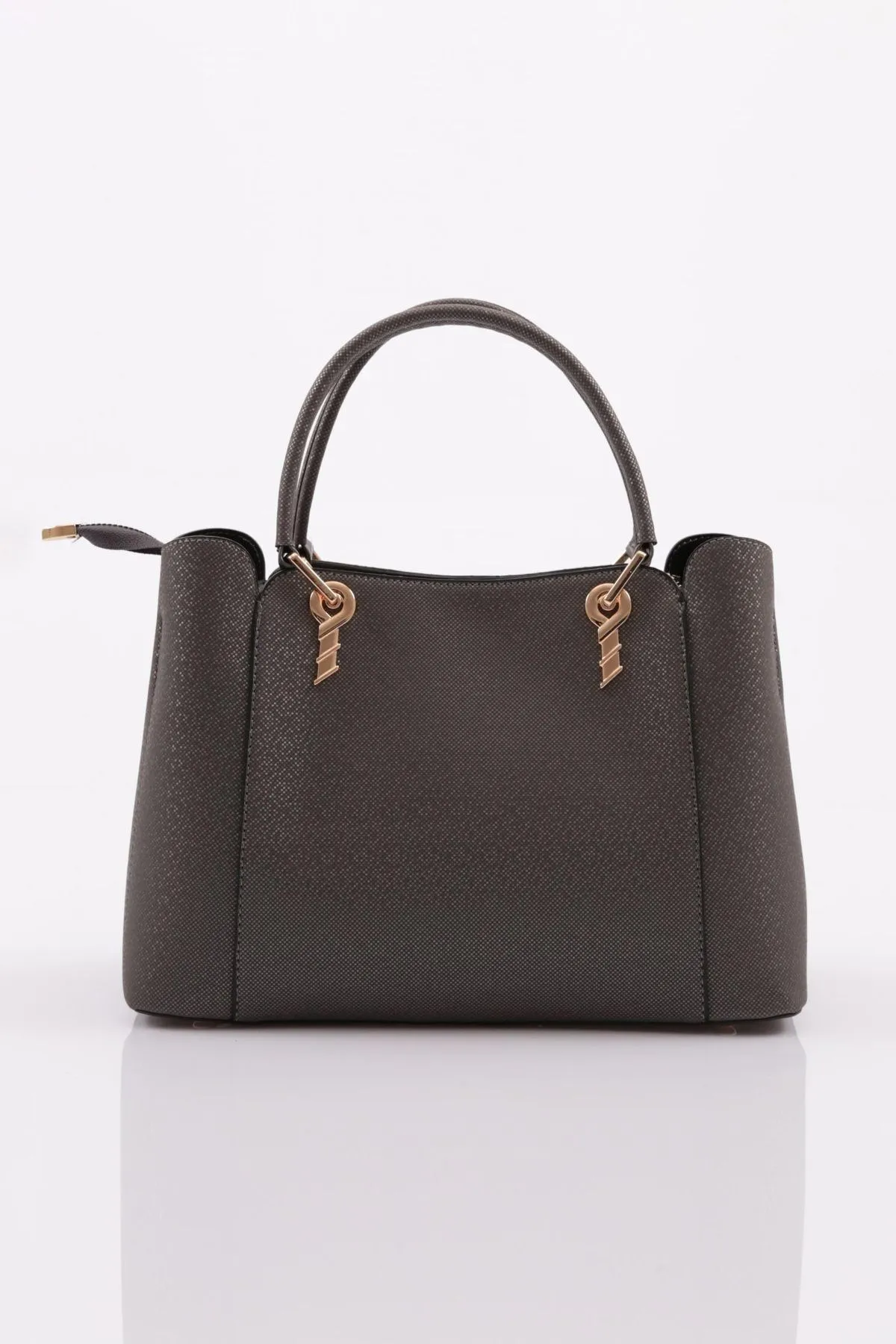 DGN  Schulter- und Handtasche für Damen Modell 3267 mit Mosaikmuster in Platin