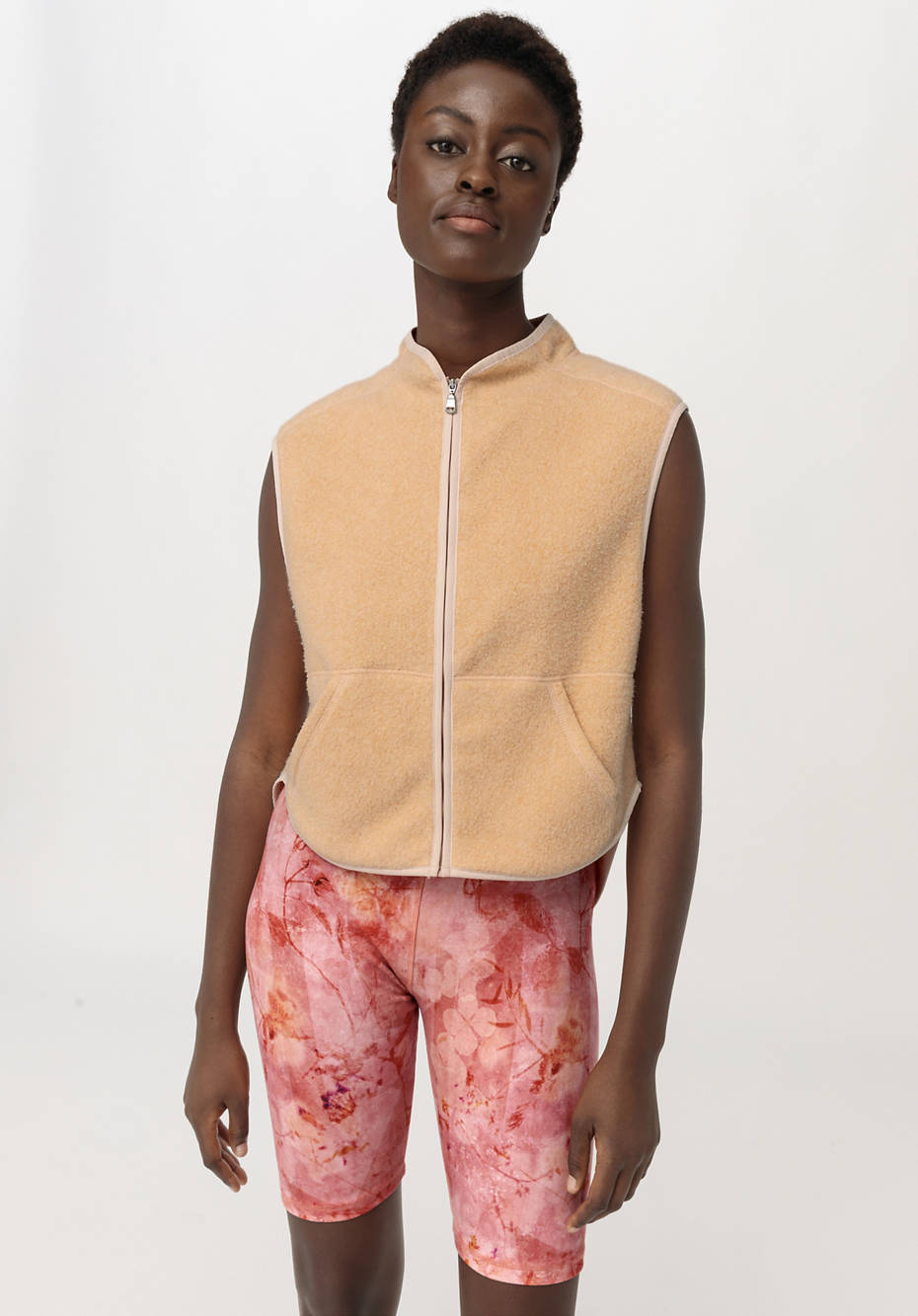 Fleece-Weste aus reiner Bio-Baumwolle