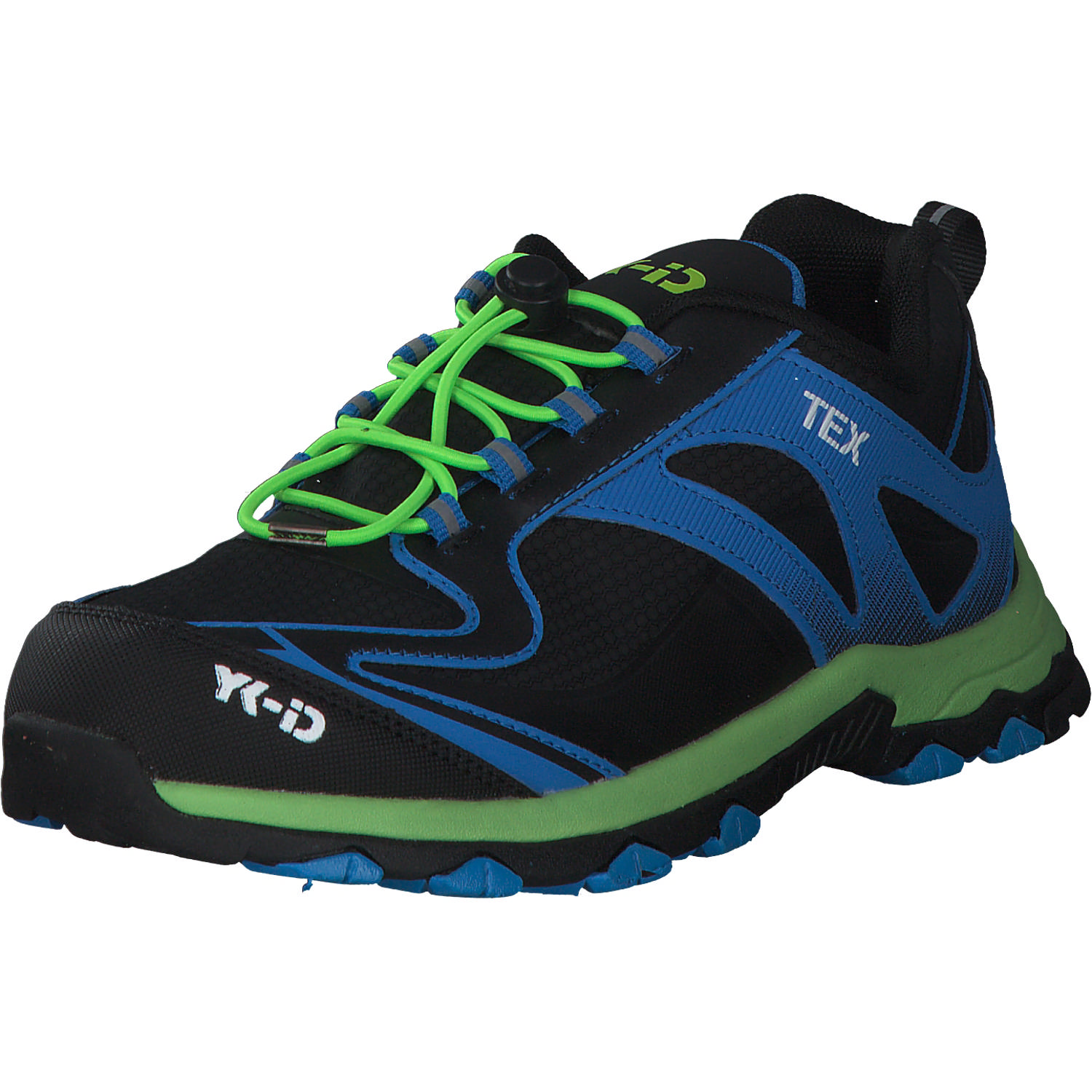 Salamander Cedric 27102, Trekkingschuhe, Kinder, Schwarz/Blau/Neongrün