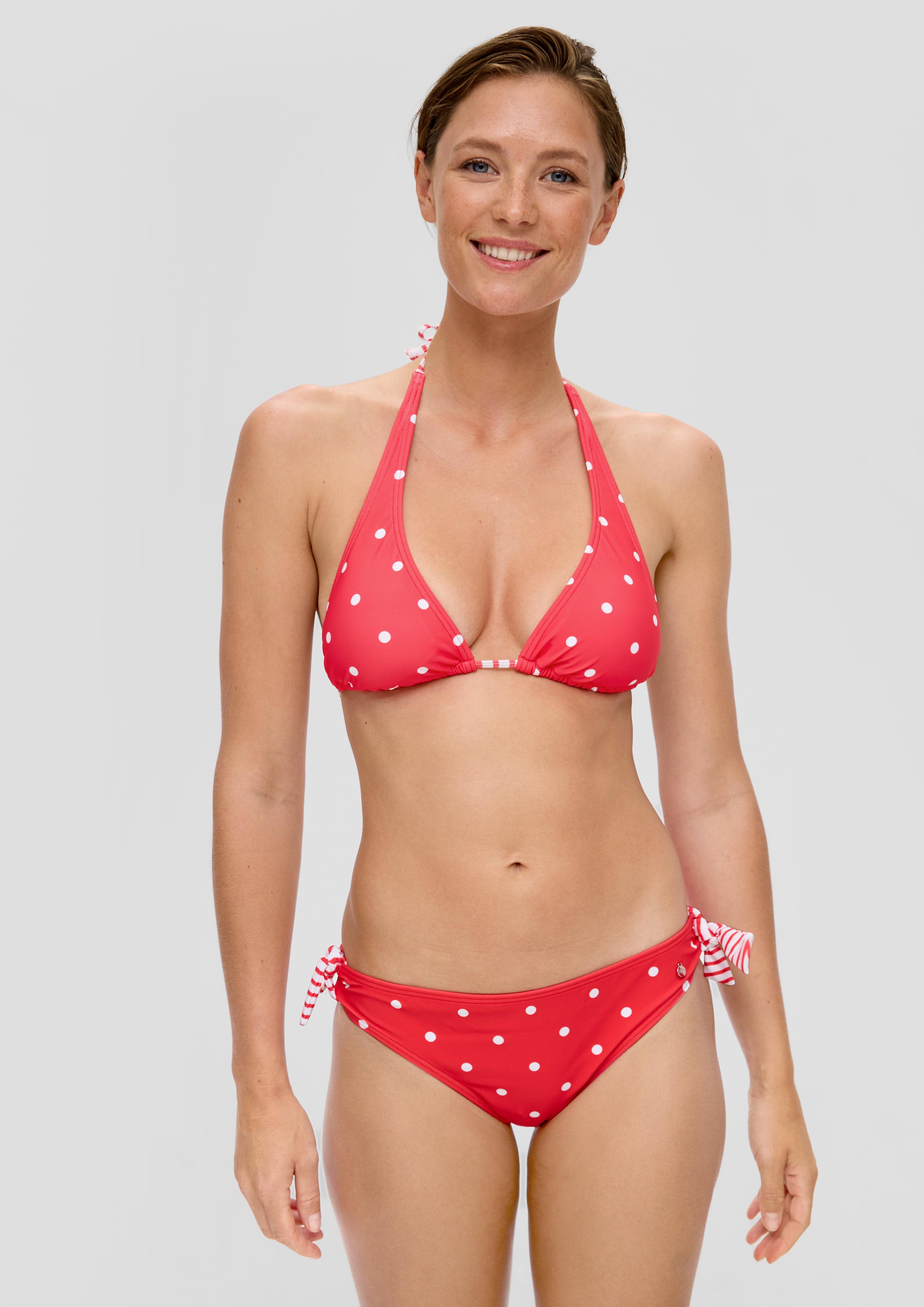 Triangel-Bikinitop mit Polka Dots  EME-6009071-30M1
