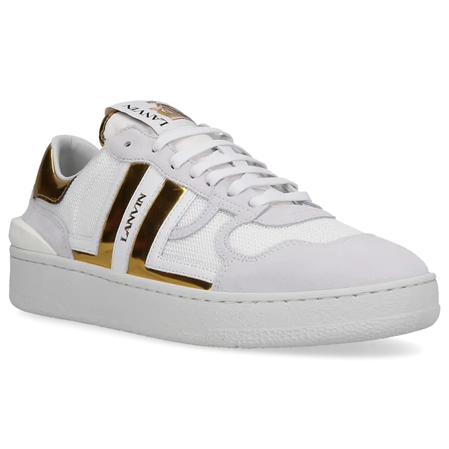 Lanvin - Sneaker low MESH CLAY Veloursleder - weiß
