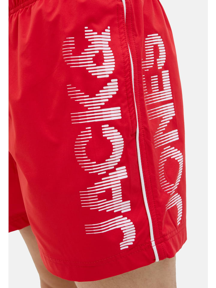 Jack & Jones Badeshorts 'Maui' in rot günstig kaufen