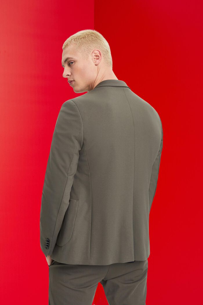 Einreihiger Piqué-Jersey-Blazer