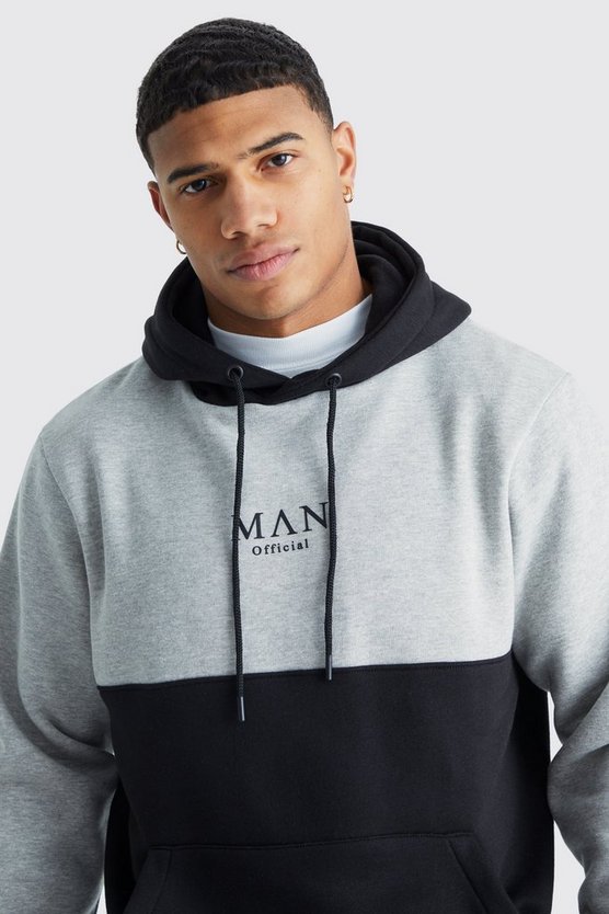 Man Roman Colorblock Trainingsanzug mit Kapuze