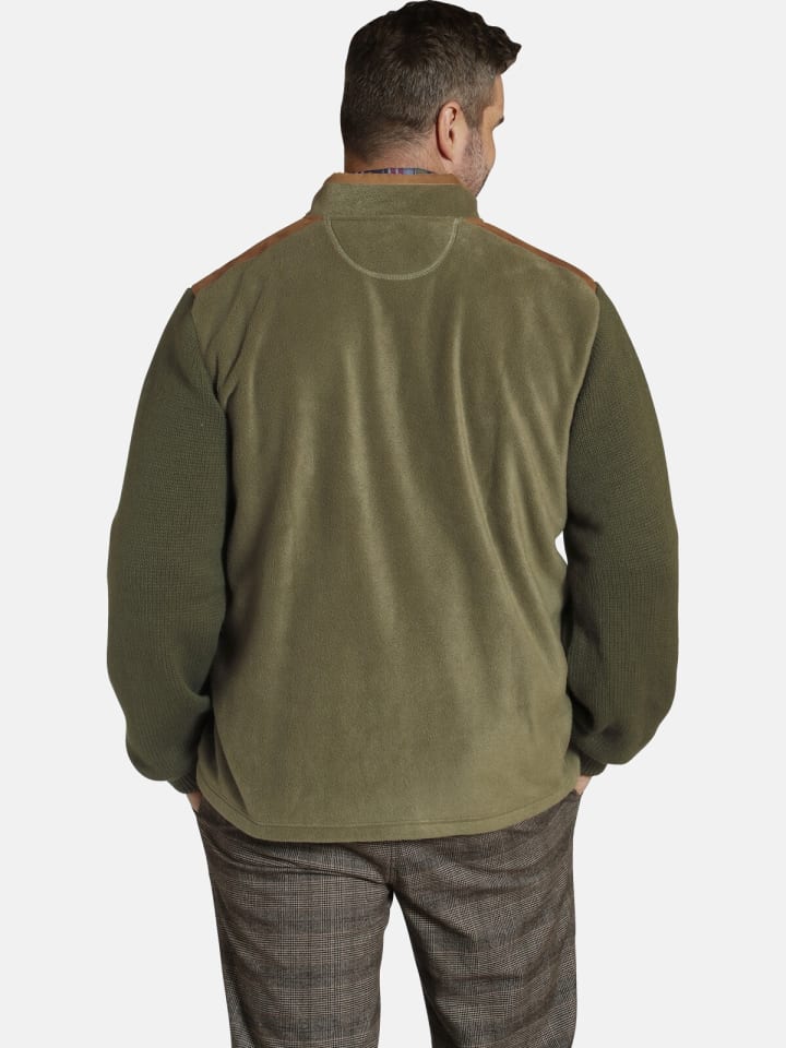 Charles Colby Outdoor Strickjacke DUKE DEREN in oliv günstig kaufen