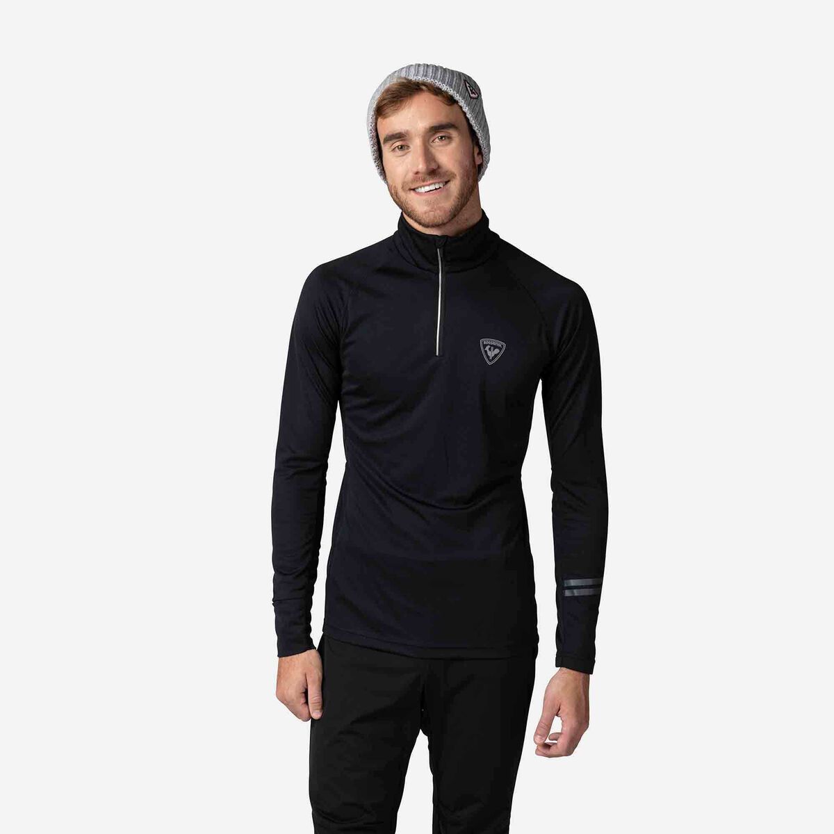 Poursuite Herren-Baselayer-Oberteil mit halbem Reißverschluss